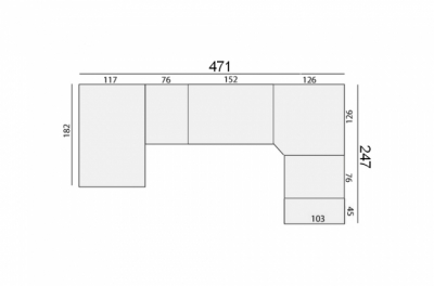 1er paiement : canapé d'angle cuir buffle italien 7/8 places , bellissimo, blanc et noir, angle droit sur mesure personnalisé, total 3118 euros